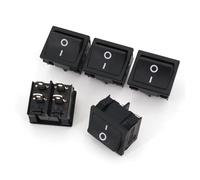10Pcs 21x24mm RLEIL RL3-2 4Pin ON-OFF 2-Position DPST Rocker Switch 10A/125VAC CZAOINCU