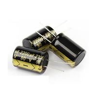 10Pcs 2200UF Aluminum Electrolytic Capacitor Kit 80V2200UF 22x30 High Frequency Low Capacitors Assortment Box Kits MQXFCZUX