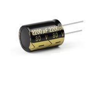 10Pcs 2200UF Aluminum Electrolytic Capacitor Kit 80V2200UF 22x30 High Frequency Low Capacitors Assortment Box Kits ICXLPMC