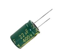 10PCS 22UF 50V 63V 160V 250V 400V 450V 105C condensatore elettrolitico 5x11 6 * 12 8 * 16 10 * 17mm condensatore elettrolitico in alluminio(400V22UF 13 x 17MM)