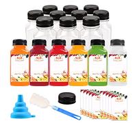 10pcs 250ml Bottiglie di succo in Plastica, Contenitori riutilizzabili flaconi per succhi di frutta,Trasparente Bottiglie di Bevande Vuota per conservare latte,acqua e bevande varie