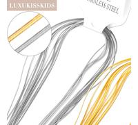 10pcs 2mm Acciaio Inox Piatto Serpente Catenina Gioielli Creazione Accessori New