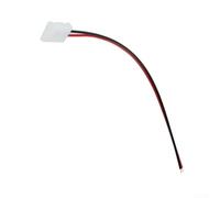 10pcs 2PIN striscia LED Joiner 8mm largo con cavo | Include cavo pre-attaccato, facile estensione, alloggiamento in plastica, opzioni di colore rosso, nero e bianco