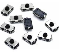 10PCS 3 * 6 * 2.5 NO Microinterruttore Normalmente Chiuso 3 * 6 SMD Touch Pulsante Gel di Silice 4 * 6 NC Pulsante Morbido SMD (Colore : Normalmente Aperto)(Normally Open)