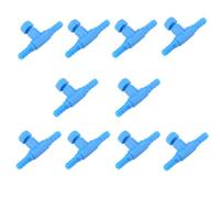10pcs 3 Vie Acquario valvola di Controllo delle valvole di Controllo di plastica Serbatoio di Pesce valvole di Controllo del Flusso d'Aria Acquario T-Forma in Linea Tubi connettori