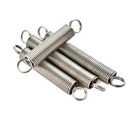 10pcs 304 in acciaio inossidabile a doppio gancio Accessori hardware a molla piccole tensione filo diametro 0,6 mm diametro 5 mm lunghezza 15-50 mm (Size : 0.6 x 5 x 15mm)