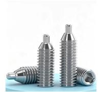 10PCS 304 Molla In Acciaio Inox Stantuffo Testa Cilindrica M3-M12 Pressione Retrattile Spille Sfera Vite di Bloccaggio per Apparecchio di Automazione Stampo M4*14-2