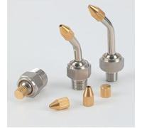 10pcs 304 ugello di raffreddamento in acciaio inossidabile, ugello di ad alta pressione regolabile, per tornio intagliato, fresatura Thread 1/4 (10 pcs) Pipe length 30mm spray hole 1mm