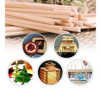 10pcs 30cm lungo Bastoncini di fai da te artigianale in legno bastoni piccoli bastoncini da costruzione in legno(4MM*30CM)
