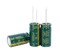 10pcs 35V10000UF Condensatore elettrolitico in alluminio ad alta frequenza 10000uf 35V 18 * 35MM Elementi di accumulo di energia (Size : One Size)