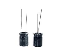 10pcs 35V330UF 10x13mm Aluminum Electrolytic Capacitor 330uf35v 35v 330uf 35v330mf 330mf35v 35v330MFD 35wv 35vdc NWPNLXEA