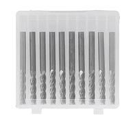 10Pcs 4 Flutes Milling Cutter No Burr Engrave Machine Knife 3.175x15mm for Acrylic MDF PVC