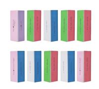 10pcs 4 Way Nail Buffer Blocco Levigatura Buffer Lucidatura Lima Professionale Nail File Manicure Nail Art Strumenti (colore casuale)