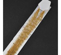 10pcs 40-70cm 1.5mm Larghezza Piccolo Perline Catena Acciaio Inox Gioielli Nuovo