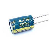 10pcs 400v 4.7UF Condensatore elettrolitico in alluminio ad alta frequenza a bassa impedenza 400V 4.7UF Dimensioni 8 * 12mm Elementi di accumulo di energia (Size : One Size)