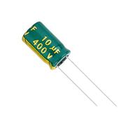 10pcs 400V10UF 400V 10UF 8 * 12 10 * 13 10 * 17MM Condensatore elettrolitico in alluminio ad alta frequenza a bassa ESR/impedenza AMNzOgOdL (Size : 10x13MM)