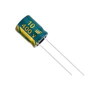 10pcs 400V10UF 400V 10UF 8 * 12MM 10 * 13MM 10 * 17MM Condensatore elettrolitico in alluminio ad alta frequenza bassa ESR/impedenza Dispositivi elettronici (Size : 10X17)