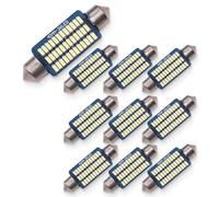 10Pcs 41mm LED Lampadine Auto Cupola del Festone Luci Interne Auto LED Dome Festoon 36 SMD 3014 Luci Led Auto LED porta/lettura/soffitto/Interior 3W 12V 36LED Luce Targa Illuminazione