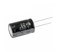 10PCS 450V22UF 16 * 25mm 22UF 450V 16 * 25 Aluminum electrolytic capacitor MQXFCZUX
