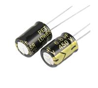 10Pcs 450V6.8UF Aluminum Electrolytic Capacitor High Frequency Low ±10% 2000Hours 105℃ DIY Capacitors Size 10x13mm EKFBQBGW