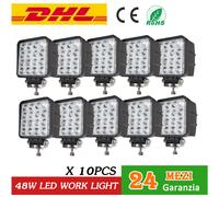 10PCS 48W LED FARO DA LAVORO PER FUORISTRADA 4X4 AUTO PROIETTORE lUMINOSA 12V