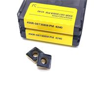 10PCS 490R-08T308M PM4240 Lama In Lega Dura Per Tornitura Per Tornio Utensile Per La Lavorazione Di Parti In Acciaio Inossidabile490 R Utensili Per Tornio(Black)
