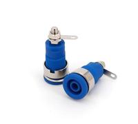 10Pcs 4mm Female Jack Binding Panel Test Socket Connector AUOQKQUT(Blau)