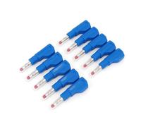 10Pcs 4mm Male Retractable Tube Stackable Plug Wire Solder Connector AUOQKQUT(10Pcs Blue)