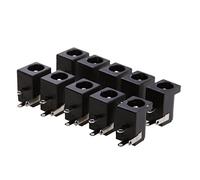 10pcs 5.5mmx2.1mm 3pin DC Alimentazione Connettore Montaggio PCB per Computer Laptop
