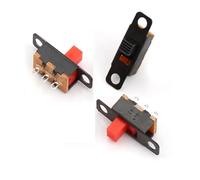 10Pcs 50V 0.5A SS12F15-G5 Black SPDT Slide Switch for DIY Power Electronic Projects 3 Pin 2 Position On/OFF 1P2T Toggle Switch