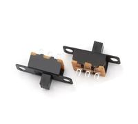 10Pcs 50V 0.5A SS12F15-G5 Black SPDT Slide Switch for DIY Power Electronic Projects 3 Pin 2 Position On/OFF 1P2T Toggle Switch