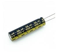 10pcs 56UF 450v 56UF Condensatore elettrolitico in alluminio Dimensioni 13 * 50mm20% Elementi di accumulo di energia