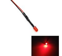 10pcs 5mm Pre-Wired Emitting Diodes with Resistance Bulb Lights 3V 5V6V9V 12V 24V 36V 48V 60V 110V 220V (Color : Red, Size : 30V36V40V)