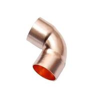 10PCS 6.35mm 1/4" Inner Dia x0.65mm Thickness Scoket Weld Copper End Feed 90 Deg Elbow Coupler Plumbing Fitting Water Gas Oil
