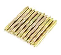 10pcs 6 * 60mm Vite a testa cilindrica Vite a doppio filo in ferro Zincatura Vite autofilettante Vite legno a legno Vite a tassello Collegamento legno