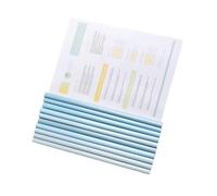 10pcs 60 Fogli Foglio Protettore Carta Del Legante In Plastica Con Cartelle Report Chiara Per Ripresa Per Riprendere La Copertina Del Libro Dei Documenti File Con Morsetto A Barre Scorrevole