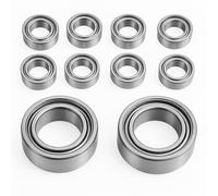 10PCS 6201-2RS, Cuscinetti a Sfera Sigillati, Mr128-2rs Deep Groove Ball Bearings,Dimensioni 12 X 32 X 10 Mm, Acciaio Cromato, Pre-Lubrificati, Doppia Guarnizione per Motori, Pompe E Macchinari