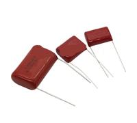 10PCS 63V 100V 250V 400V 450V 630V 2000V RED CBB Polypropylene film capacitor 101 103 104 105 125J 221 222 223 224 225 332 333 NWPNLXEA(400V824J-P15)
