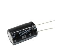 10PCS 63v1000uf 16 * 26 63v 1000uf 16x26 Electrolytic Electrolytic capacitor MQXFCZUX