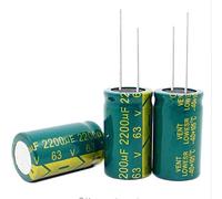 10PCS 63V2200uf 2200uf 63V Electrolytic Capacitors 18 * 35MM Capacitance Meters