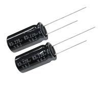 (10pcs)63v220uF 220uf 63v Aluminum electrolytic capacitor size 10 * 20mm ICXLPMC