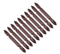 10pcs 65mm 1/4" Gambo esagonale PH2 magnetico Testa Doppio punte cacciavite S2