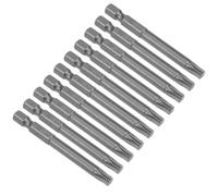 10pcs 65mm 1/4" Gambo esagonale T30 magnetico testa Torx punte cacciavite S2