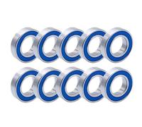 10PCS 6801RS Bearing 12x21x5 mm 6801-2RS Ball Bearings 61801 RS 6801 2RS With Blue Sealed Hardware(MR128RS 8x12x3.5mm)