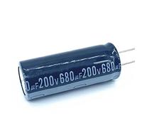 10pcs 680UF 200v 680UF Condensatore elettrolitico in alluminio Dimensioni 18 * 50mm 200V680UF Elementi di accumulo di energia