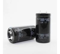10PCS 680UF 200V Aluminum electrolytic capacitor 200V680UF 25 * 35mm Capacitance Meters