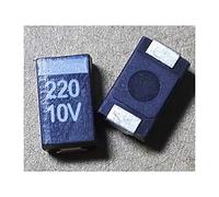 10PCS 7343 D 227 220UF 10V 10% condensatore al tantalio nero AMNzOgOdL