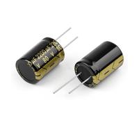 10Pcs 80V2200UF 22x30 Aluminum Electrolytic Capacitor High Frequency Low ±10% 2000Hours 105℃ DIY Capacitors EKFBQBGW