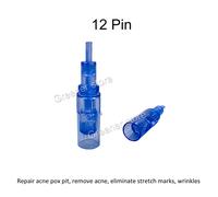 10PCS 9/12/24/36/42 Pins 3D/5D Nano Ago Cartuccia Tip Cura pelle per Micro Penna