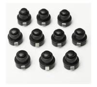 10PCS a Lot Flashlight Torch Part Round Push Button Switch Black DC 30V 1A 10mm x 10mm (D*H)